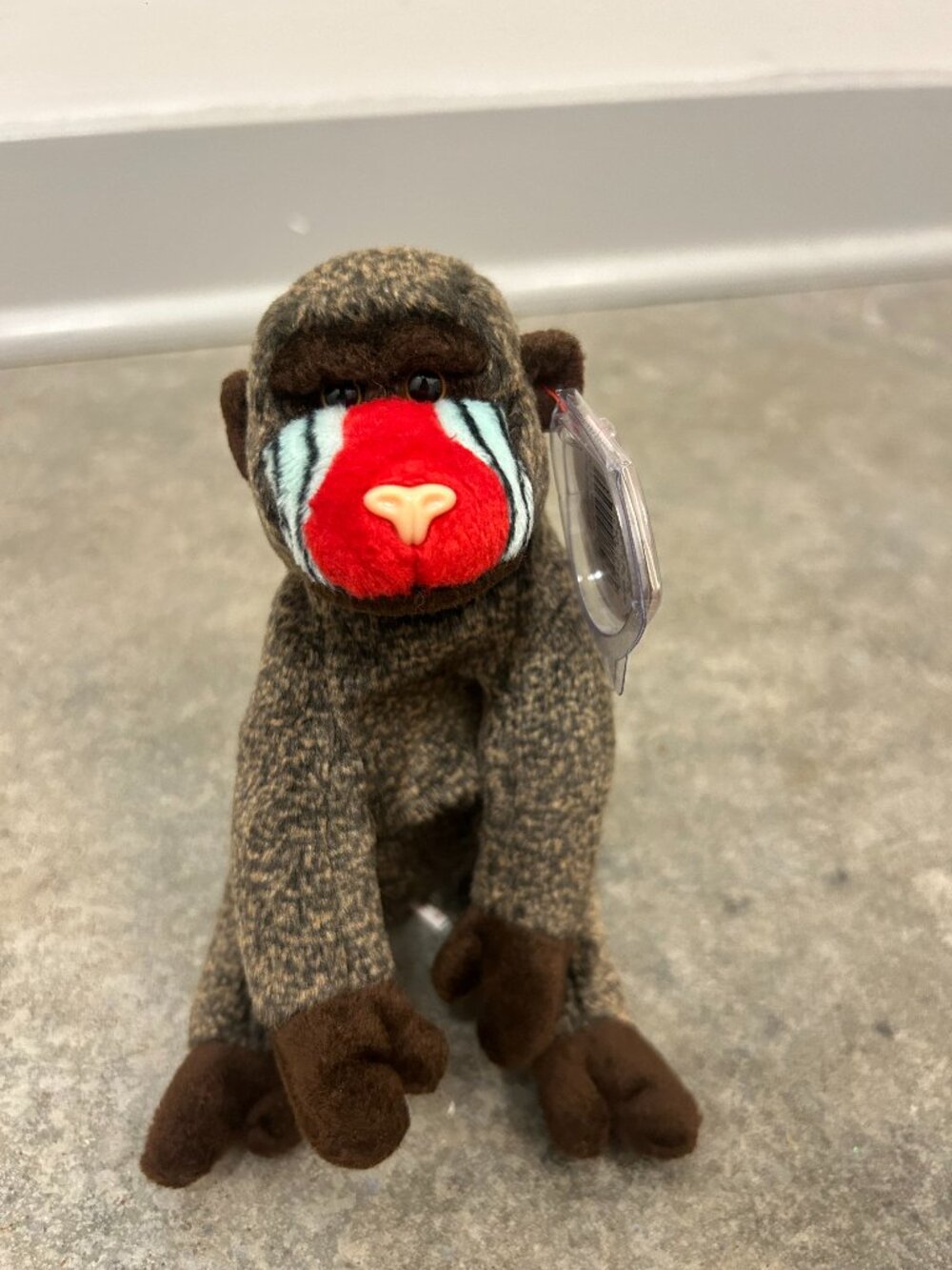 Ty Beanie Babies Cheeks Baboon Plush Hang Tag Vintage 1999 Collectible Monkey
